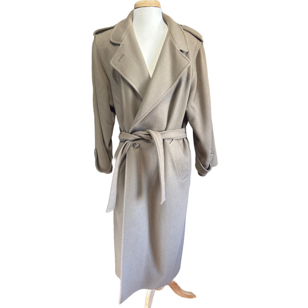 LARRY LEVINE Double Breasted Trench Coat